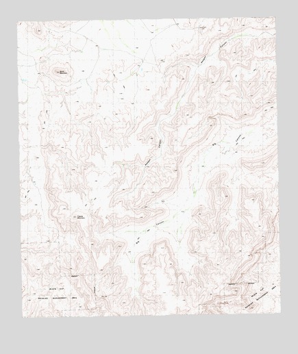 Cupola Mountain, TX USGS Topographic Map