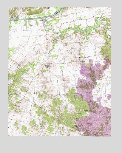 Curdsville, KY USGS Topographic Map