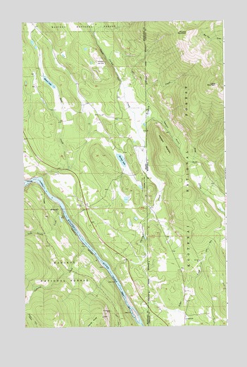 Curley Creek, ID USGS Topographic Map
