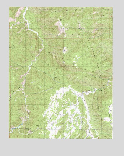 Curley Peak, CO USGS Topographic Map