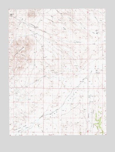 Curlow Flat, NV USGS Topographic Map