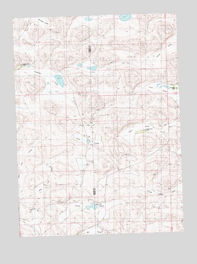 Curry Lake, NE USGS Topographic Map