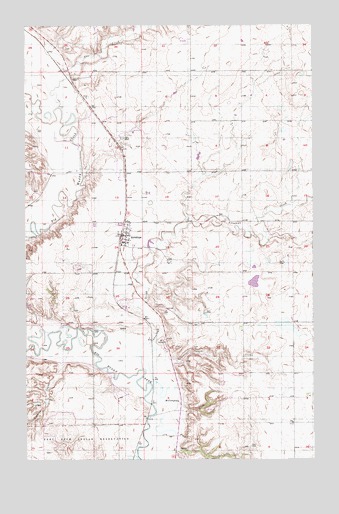 Antelope, MT USGS Topographic Map