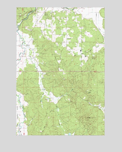 Curtis, WA USGS Topographic Map