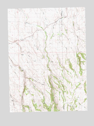 Curtis Draw, ID USGS Topographic Map