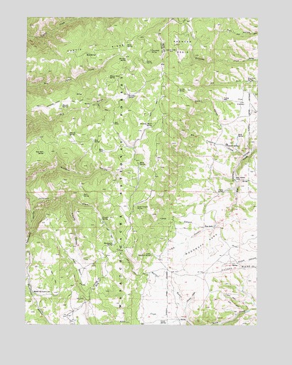 Curtis Ridge, UT USGS Topographic Map