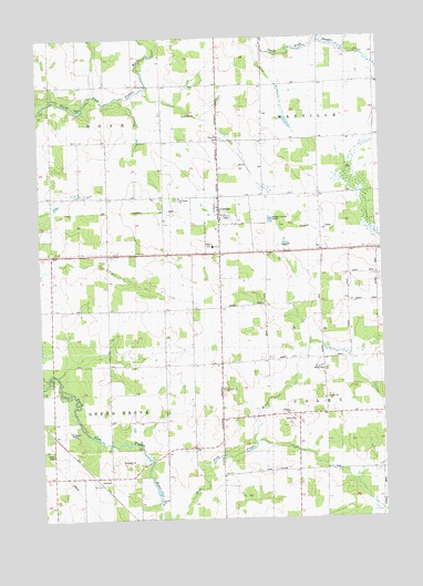 Curtiss, WI USGS Topographic Map
