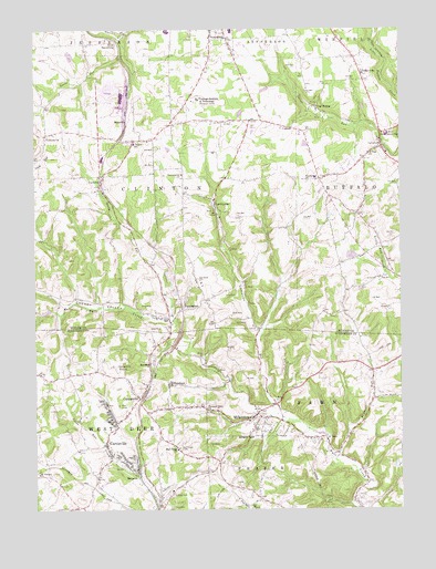 Curtisville, PA USGS Topographic Map