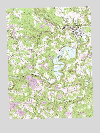 Curwensville, PA USGS Topographic Map