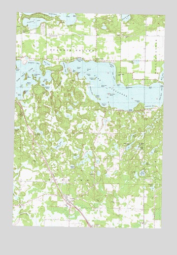 Cushing, MN USGS Topographic Map
