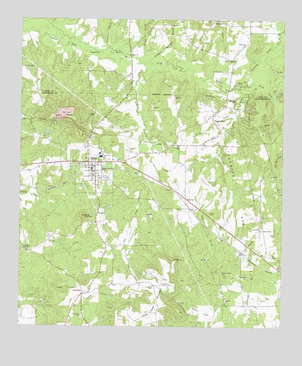 Cushing, TX USGS Topographic Map