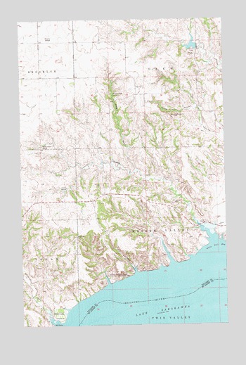 Cussicks Spring, ND USGS Topographic Map