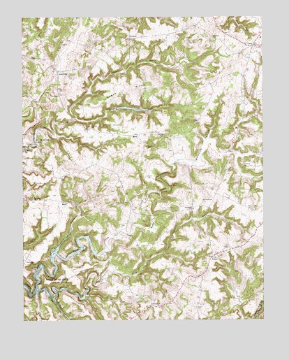 Custer, KY USGS Topographic Map