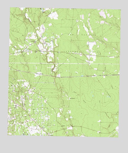 Cut And Shoot, TX USGS Topographic Map