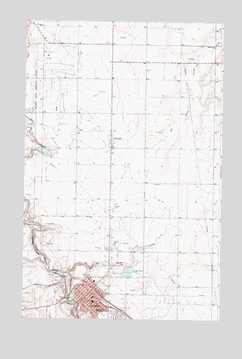 Cut Bank, MT USGS Topographic Map