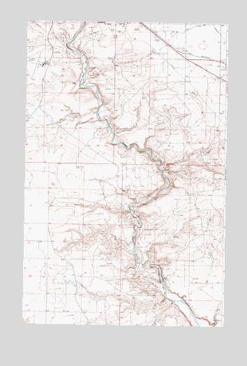 Cut Bank SE, MT USGS Topographic Map