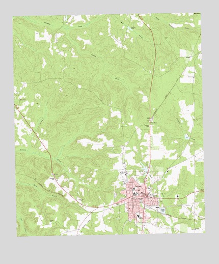 Cuthbert, GA USGS Topographic Map