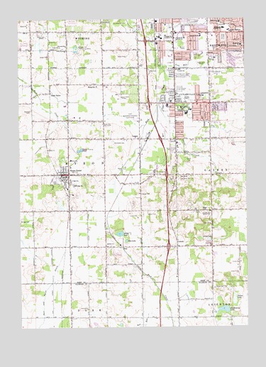 Cutlerville, MI USGS Topographic Map