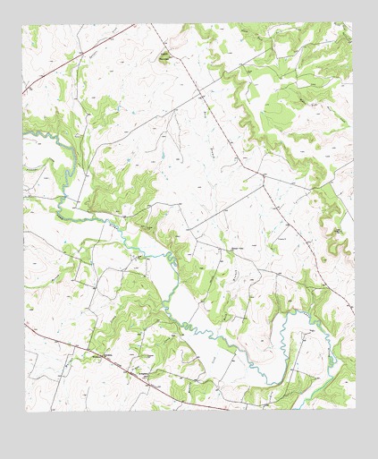 Cutoff Mountain, TX USGS Topographic Map