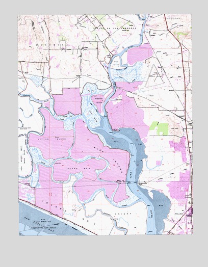 Cuttings Wharf, CA USGS Topographic Map