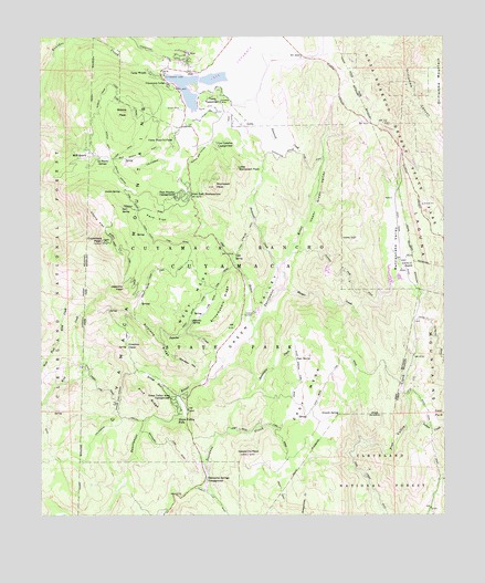 Cuyamaca Peak, CA USGS Topographic Map