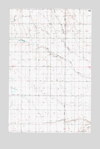 Antelope Coulee SW, MT USGS Topographic Map