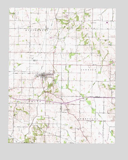 Cynthiana, IN USGS Topographic Map