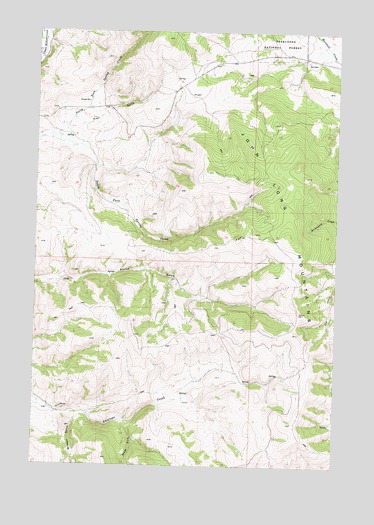 Antelope Creek, MT USGS Topographic Map