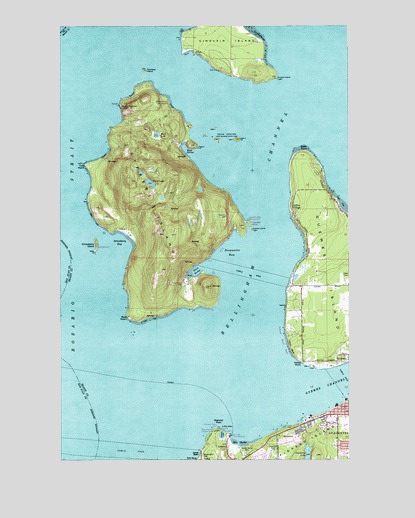 Cypress Island, WA USGS Topographic Map