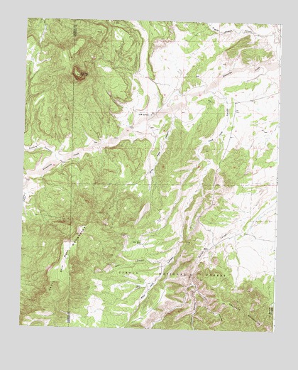 D Cross Mountain, NM USGS Topographic Map