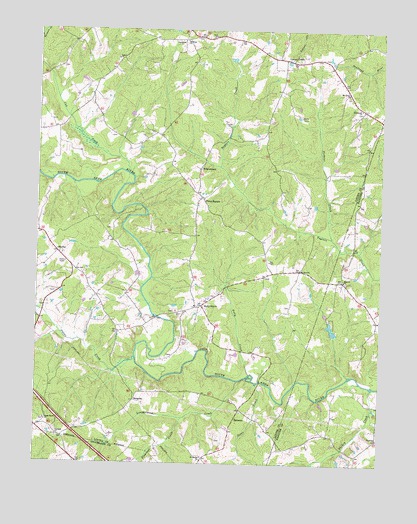 Dabneys, VA USGS Topographic Map