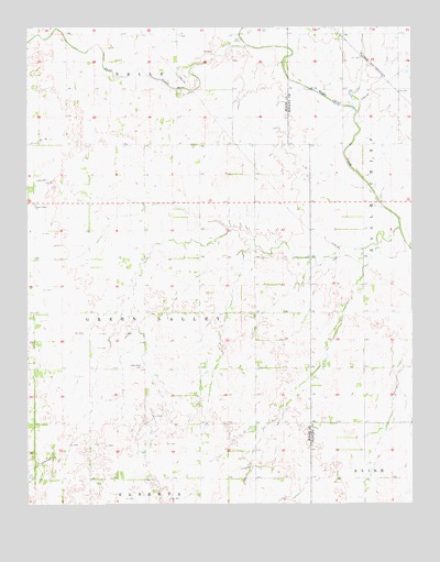 Dacoma SE, OK USGS Topographic Map