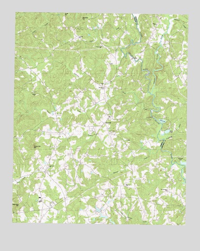 Dacusville, SC USGS Topographic Map