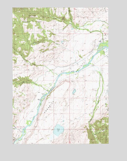 Dailey Lake, MT USGS Topographic Map