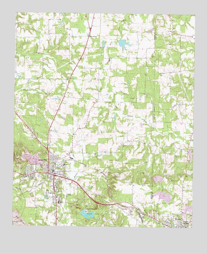 Daingerfield, TX USGS Topographic Map