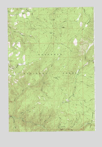 Dairy Mountain, ID USGS Topographic Map