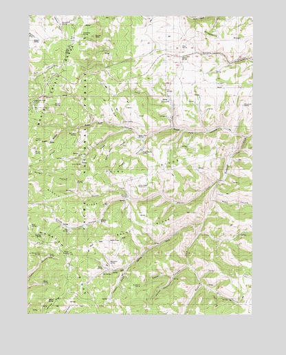 Dairy Ridge, UT USGS Topographic Map