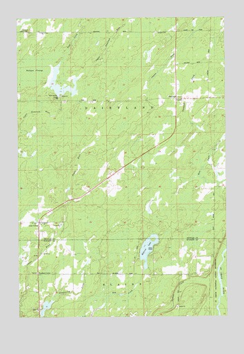 Dairyland, WI USGS Topographic Map