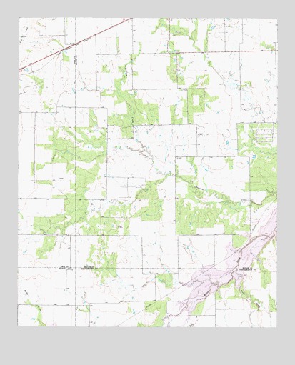 Antelope Creek NW, TX USGS Topographic Map