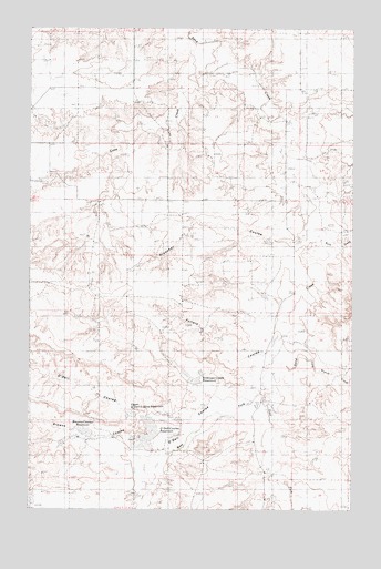Antelope Creek Reservoir, MT USGS Topographic Map