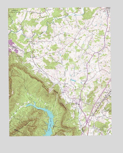 Daleville, VA USGS Topographic Map