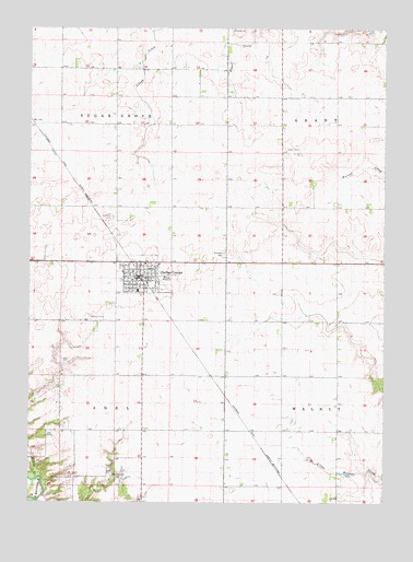 Dallas Center, IA USGS Topographic Map