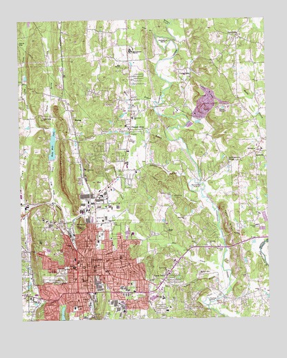 Dalton North, GA USGS Topographic Map