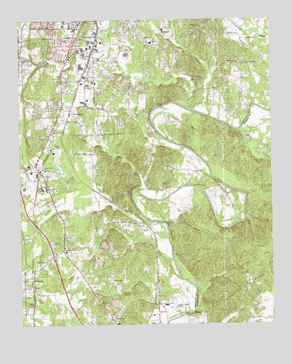 Dalton South, GA USGS Topographic Map
