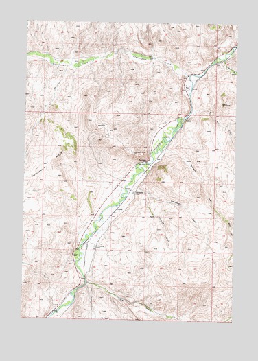 Dalys, MT USGS Topographic Map