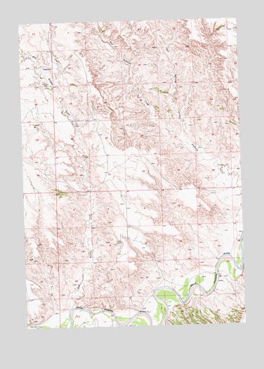 Dalzell NW, SD USGS Topographic Map