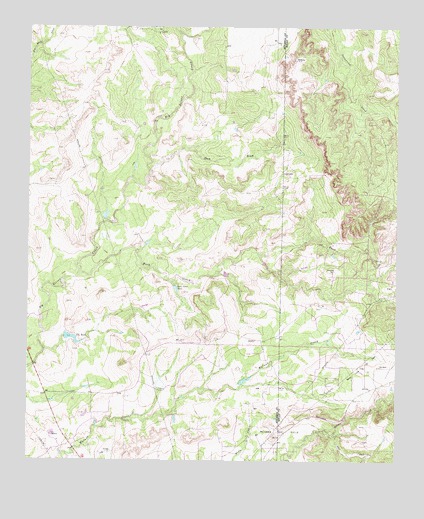 Dam Draw, TX USGS Topographic Map