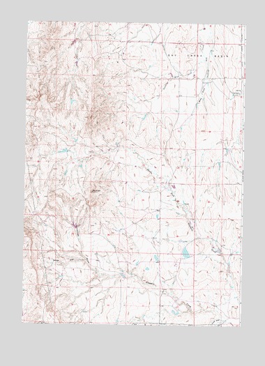 Antelope Draw, WY USGS Topographic Map