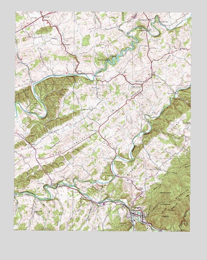 Damascus, VA USGS Topographic Map