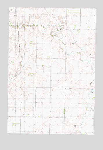 Dana, ND USGS Topographic Map